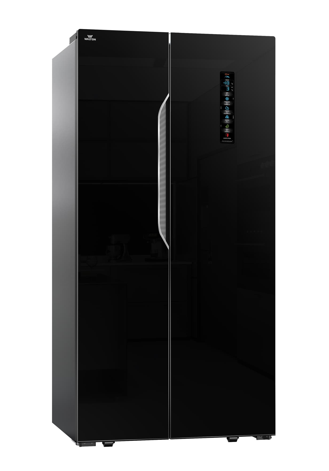 Premium refrigerator showroom background